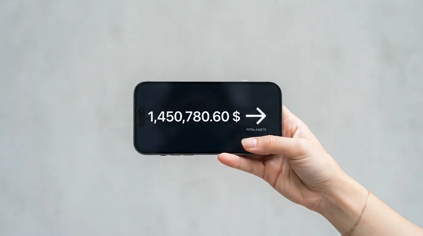 A phone showing a stablecoin transfer screen