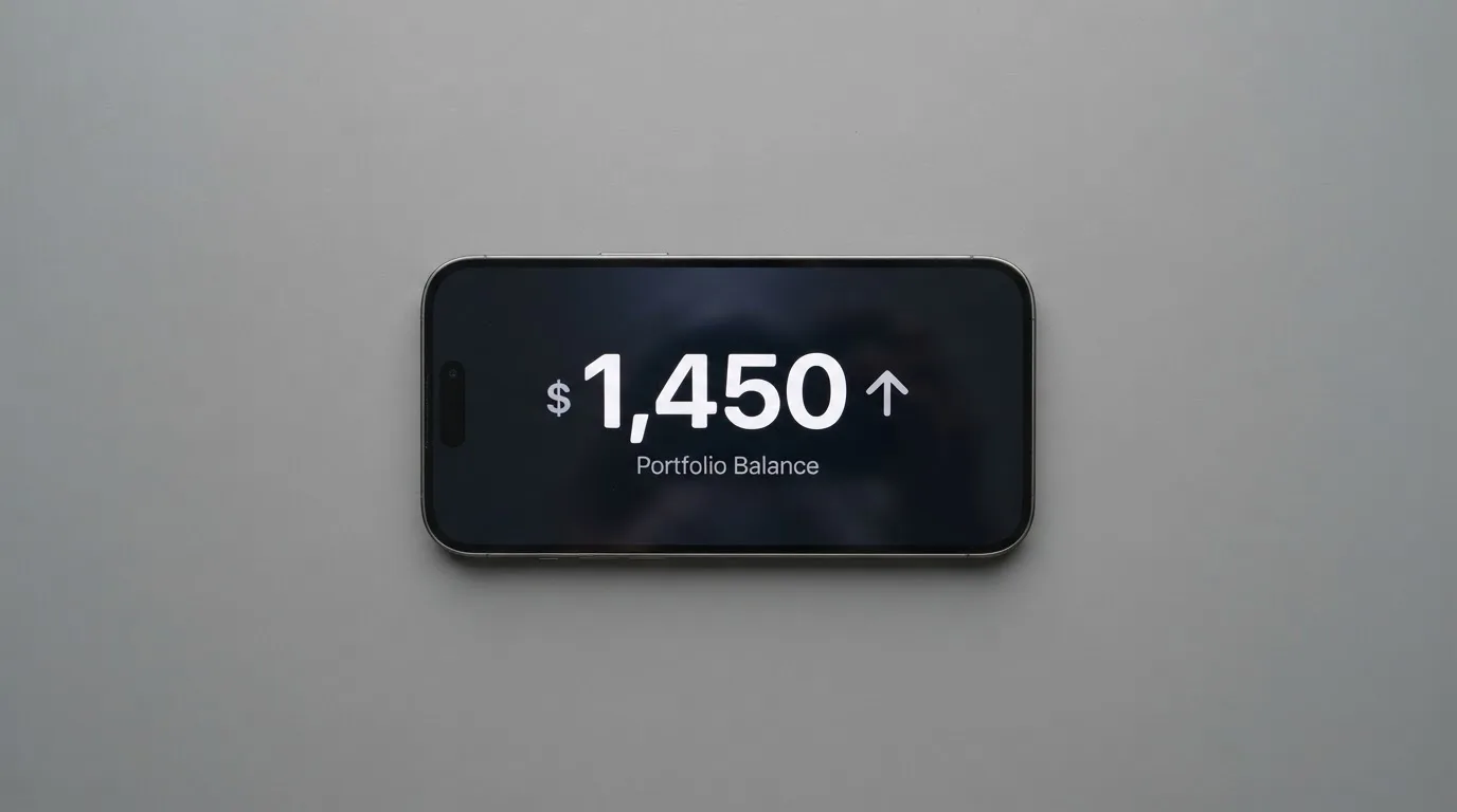 A phone showing a stablecoin transfer screen