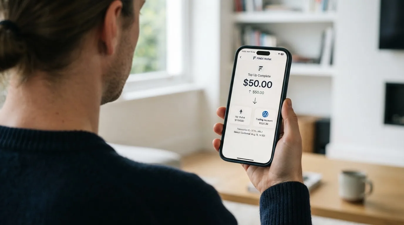 A phone showing a stablecoin transfer screen