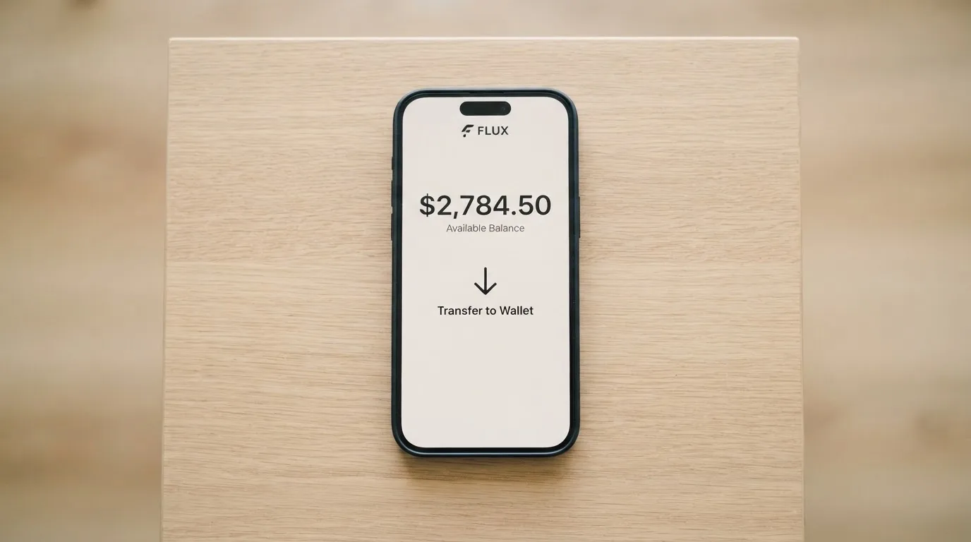 A phone showing a stablecoin transfer screen
