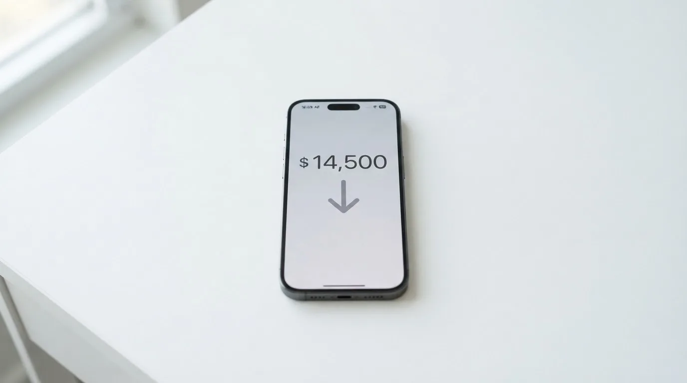 A phone showing a stablecoin transfer screen